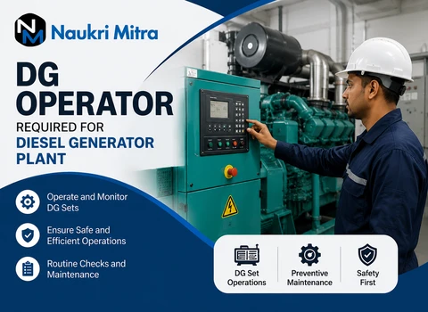 DG Operator Required for Diesel Generator Plant