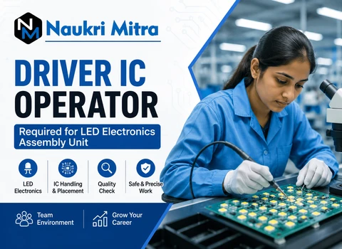 Driver IC Operator Required for LED Electronics Assembly Unit