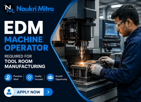 EDM Machine Operator Required for Tool Room Manufacturing