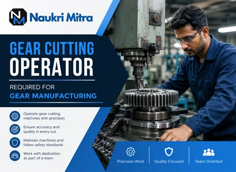 Gear Cutting Operator Required for Gear Manufacturing