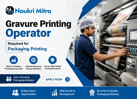Gravure Printing Operator Required for Packaging Printing