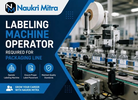 Labeling Machine Operator Required for Packaging Line
