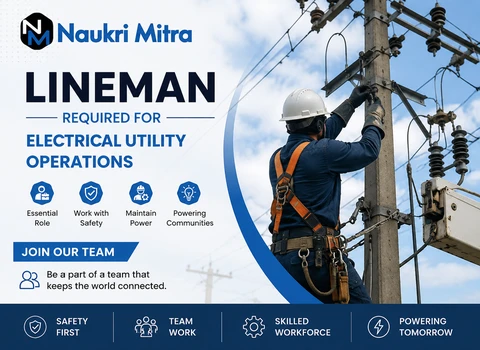 Lineman Required for Electrical Utility Operations