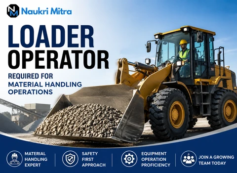 Loader Operator Required for Material Handling Operations
