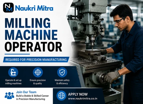 Milling Machine Operator Required for Precision Manufacturing