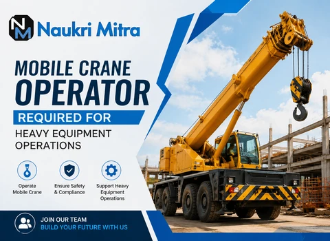 Mobile Crane Operator Required for Heavy Equipment Operations