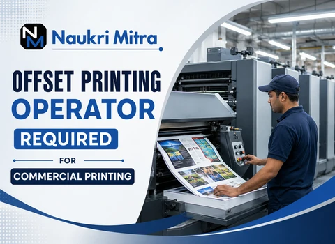 Offset Printing Operator Required for Commercial Printing