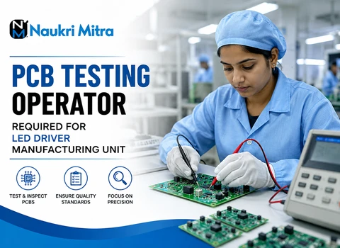 PCB Testing Operator Required for LED Driver Manufacturing Unit