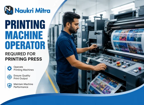 Printing Machine Operator Required for Printing Press