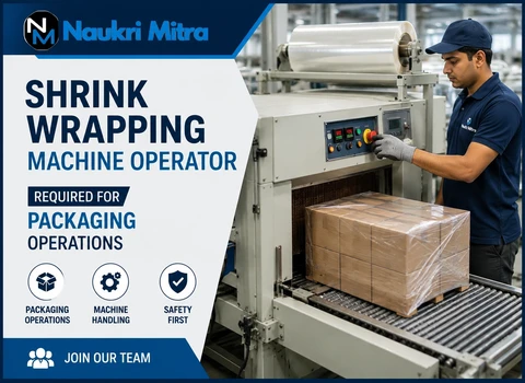 Shrink Wrapping Machine Operator Required for Packaging Operations