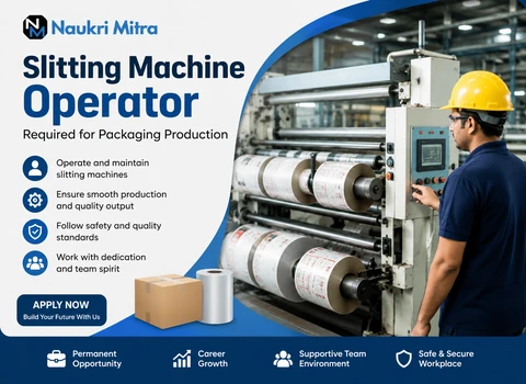Slitting Machine Operator Required for Packaging Production