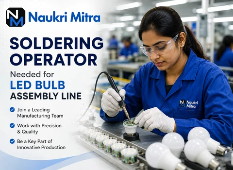 Soldering Operator Needed for LED Bulb Assembly Line