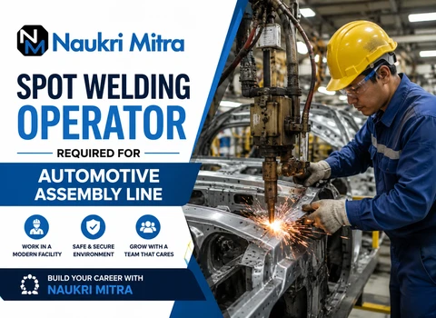 Spot Welding Operator Required for Automotive Assembly Line