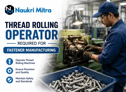 Thread Rolling Operator Required for Fastener Manufacturing