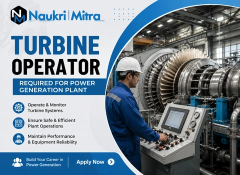 Turbine Operator Required for Power Generation Plant
