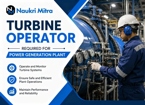 Turbine Operator Required for Power Generation Plant