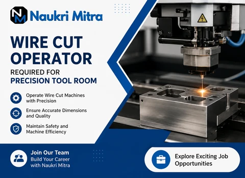 Wire Cut Operator Required for Precision Tool Room